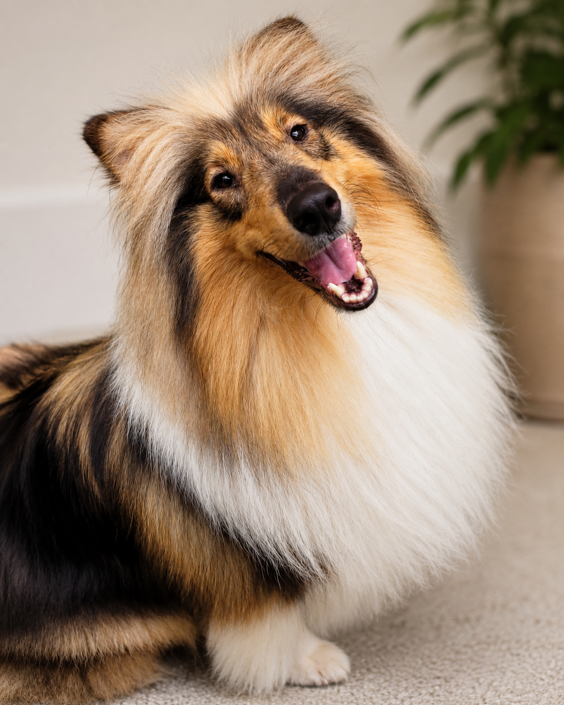 Bela, cão coterapeuta da raça Collie