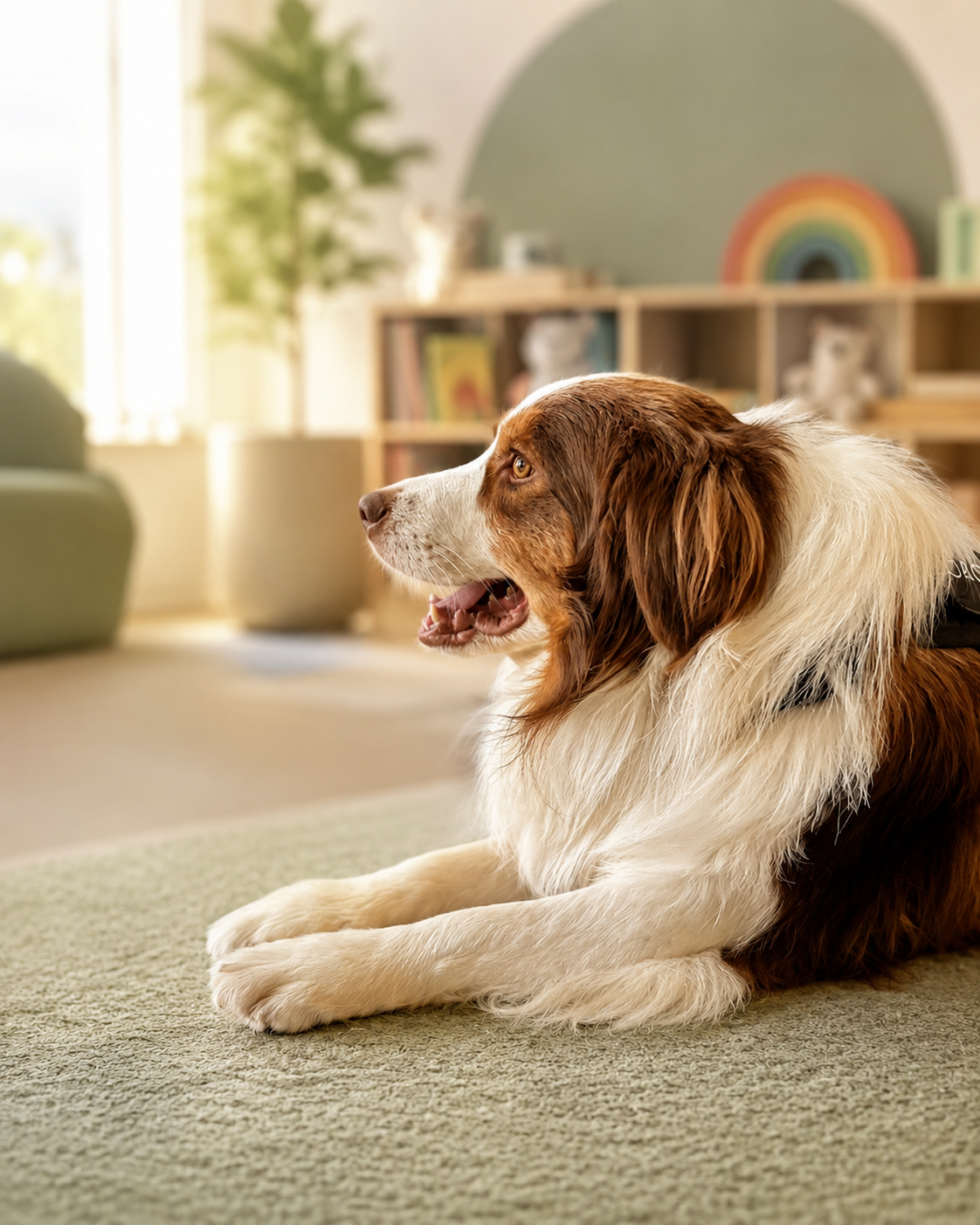 Jorge, cão coterapeuta da raça Border Collie