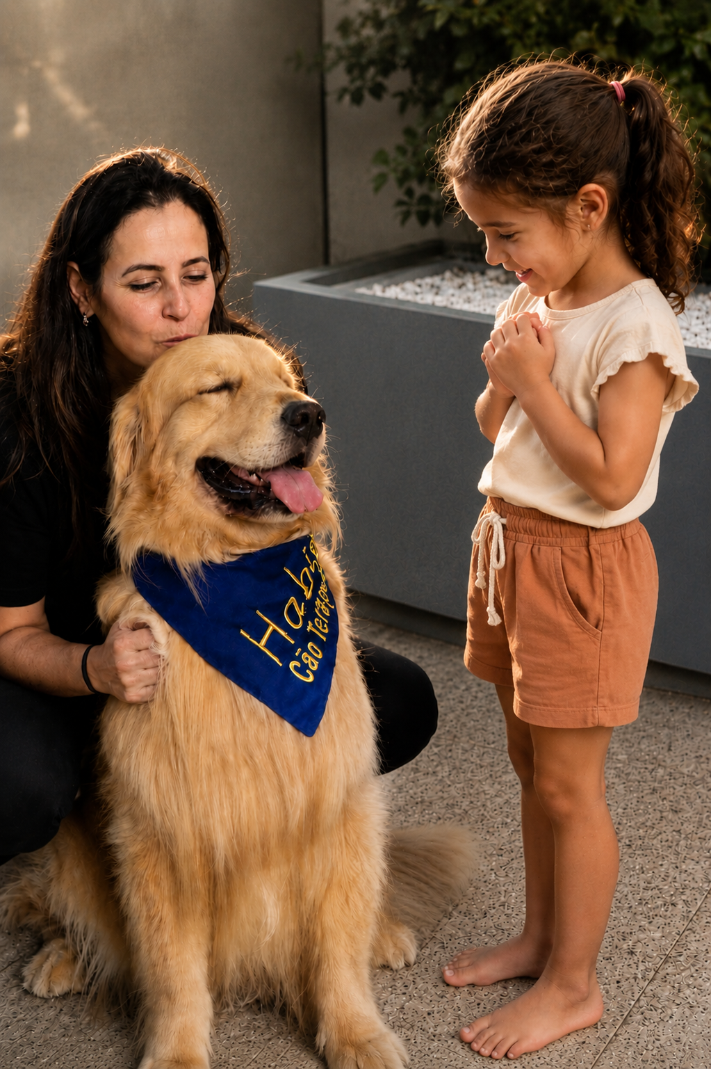 Cão em contexto clínico com adultos em atividade terapêutica