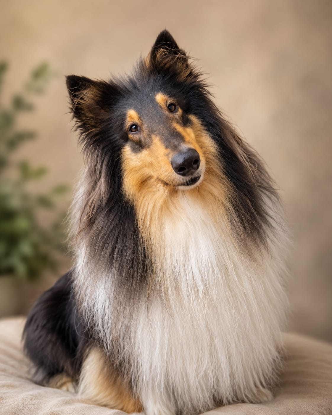 Lessie, cão coterapeuta da raça Collie